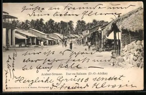 AK Dar-es-Salaam /D.-O.-Afrika, Partie in der Araber-Strasse