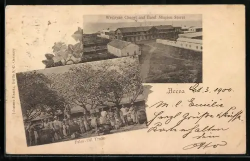 AK Accra, Wesleyan Chapel and Basel Mission Stores, Palm-Oil Trade