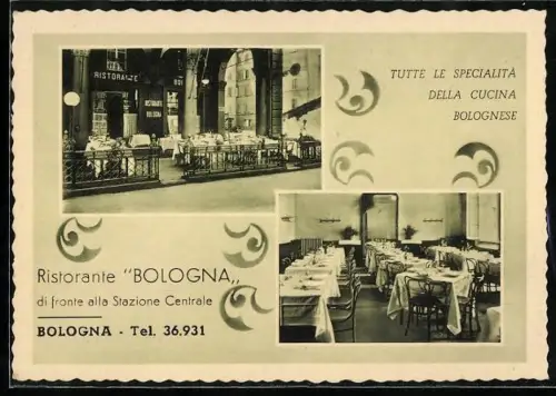 AK Bologna, Ristorante Bologna, di fronte alla Stazione Centrale