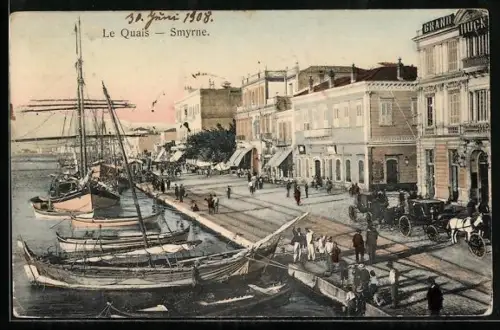 AK Smyrne, Les Quais, Am Hafen
