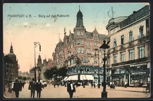 AK Frankfurt a. M., Blick auf den Rossmarkt