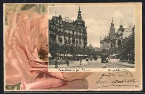 AK Frankfurt a. M., Partie am Rossmarkt