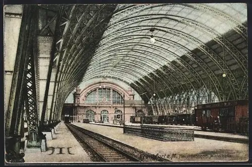 AK Frankfurt a. M., Hauptbahnhof, Mittlhalle