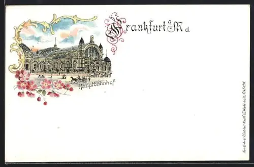 Lithographie Frankfurt a. M., Hauptbahnhof