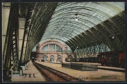 AK Frankfurt a. M., Hauptbahnhof, Mittlhalle