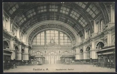AK Frankfurt a. M., Hauptbahnhof, Vestibül