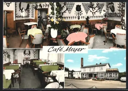 AK Leezen / Holst., Café Meyer, Bes. Gebr. Meyer