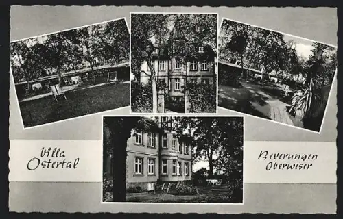 AK Beverungen /Oberweser, Villa Ostertal, Pension an der Oberweser, Inh. E. Schäckel