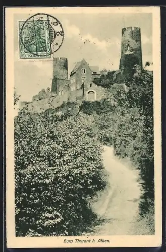 AK Alken, Thurant b. Alken, Zufahrt zur Burg