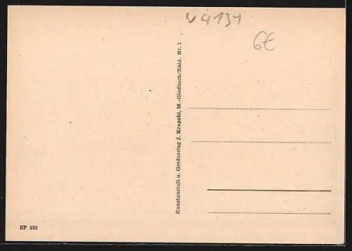 AK Rheinberg /N`rh, Teilansicht mit Kirche