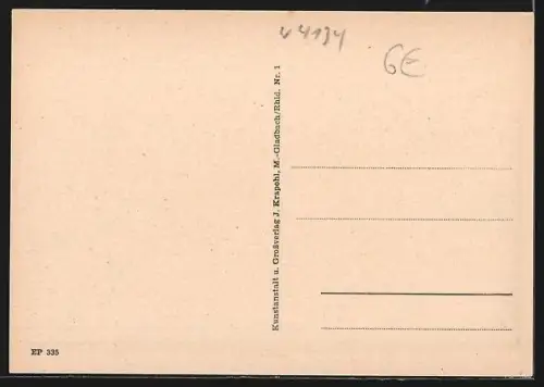 AK Rheinberg /N`rh, Teilansicht mit Kirche