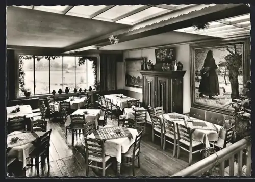 AK Erdhausen /Hessen, Künstlerhaus Lenz, Innenansicht