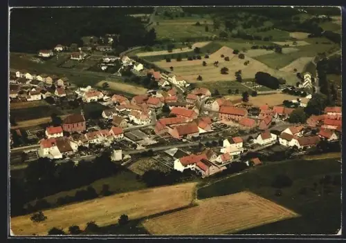 AK Oberwiesen /Pfalz, Gasthof Dexheimer mit Blick über die Stadt und Umgebung