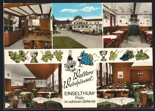 AK Einselthum / Pfalz, Gasthof Wellers Weinhäusel