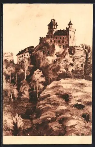 AK Erlenbach bei Dahn, Schloss Berwartstein