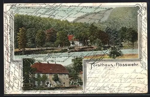 AK Lauterberg /Harz, Gasthof Forsthaus Flösswehr