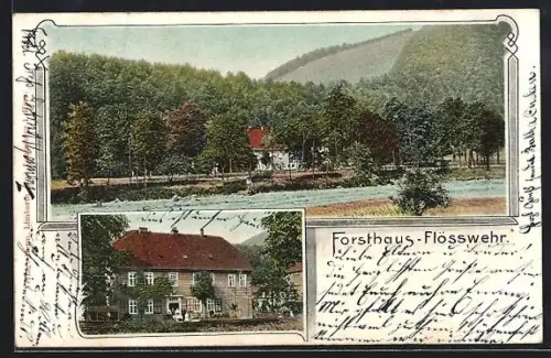 AK Lauterberg /Harz, Gasthof Forsthaus Flösswehr