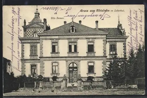 AK Albisheim / Zellerthal, Ansicht der Villa Janson