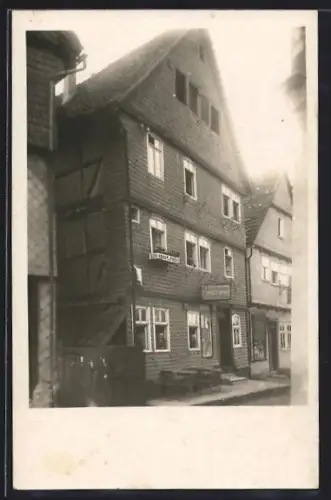 Foto-AK Kirchhain /Hessen, Gasthaus zur Eisenbahn