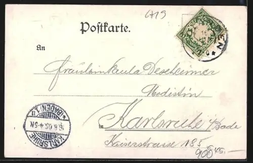 Lithographie Bolanden, Realanstalt Weierhof, Rathaus, Schloss Bolanden