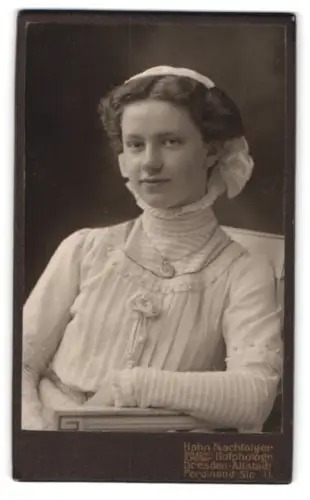 Fotografie Hahn Nachfolger, Dresden, Ferdinand-Str. 11, Porträt einer jungen Frau