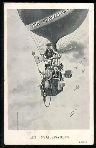 AK Betrügerin Therese Humbert mit anderen, Les Insaisissables, die nicht Fassbaren