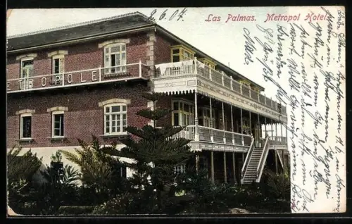 AK Las Palmas, Metropol Hotel, Gartenseite