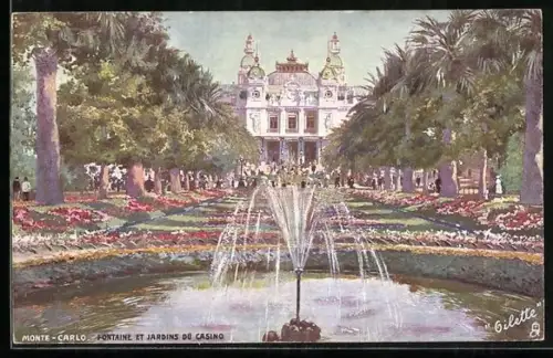 AK Monte Carlo, Fontaine et Jardins du Casino