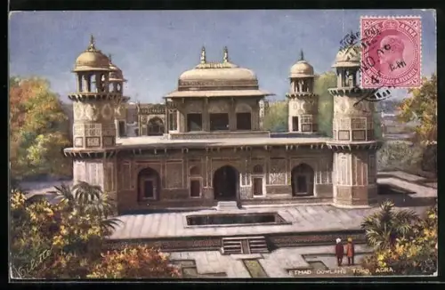 Künstler-AK Agra, Etmad Dowlah`s Tomb