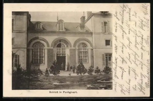 AK Pontgivart, Schloss, Frontansicht
