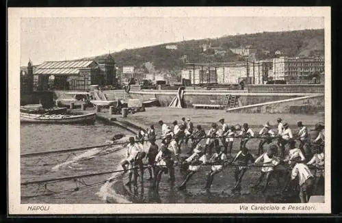 AK Napoli, Via Caracciolo e Pescatori