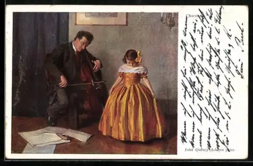 Künstler-AK John Quiny Adams: Chaconne, Cello