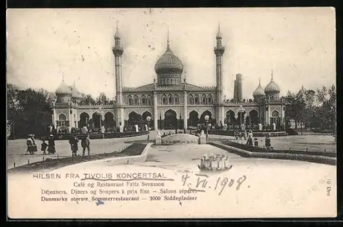 AK Kobenhavn, Tivolis Koncertsal, Cafe og Restaurant Fritz Svensson
