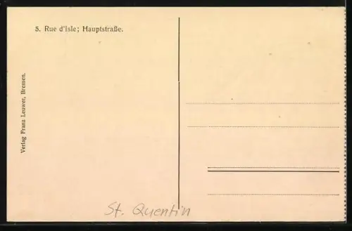 AK Cambrai, Rue d`Isle