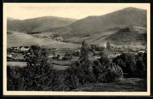 AK Volovec /Podk. Rus., Ortsansicht aus der Vogelschau