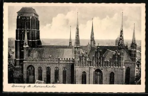 AK Danzig, St. Marienkirche
