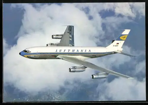 AK Lufthansa Boeing Jet 720B über den Wolken