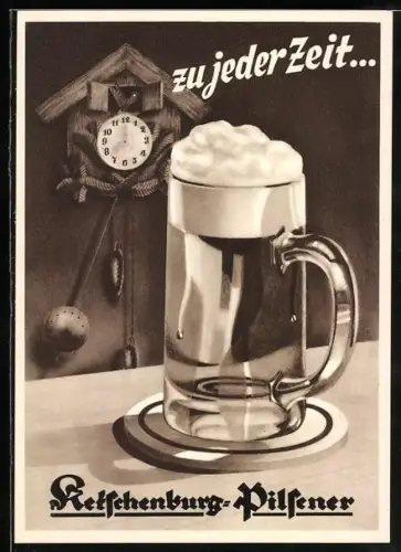 AK Stolberg /Rheinland, Zu jeder Zeit..., Brauerei-Werbung für Ketschenburg-Pilsener