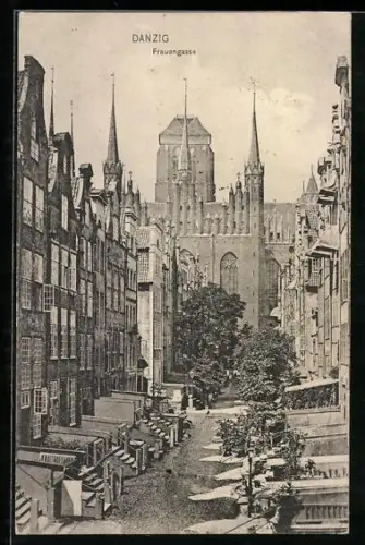 AK Danzig / Gdansk, Frauengasse