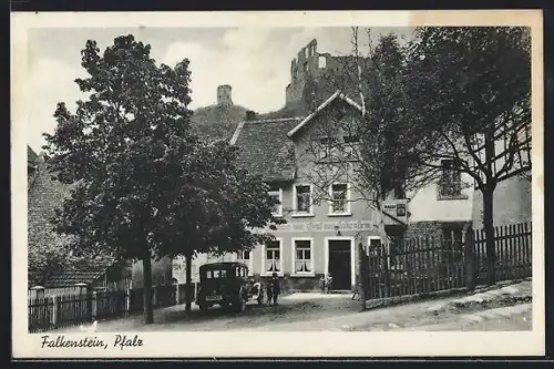 AK Falkenstein /Pfalz, Partie beim Gasthaus zum Graf von Falkenstein