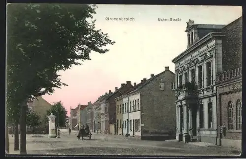 AK Grevenbroich, Partie an der Bahn-Strasse