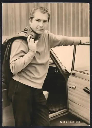 AK Schauspieler Otto Mellies am Auto