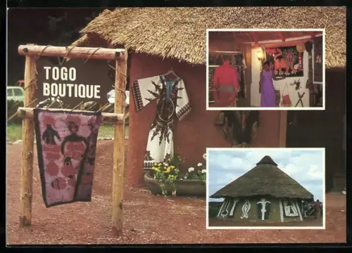AK Hodenhagen, Afrika Wonderland, Boutique im Afrika-Dorf, Innenansicht