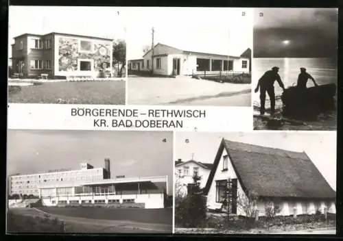 AK Börgerende-Rethwisch /Kr. Bad Doberan, Ferienheim des VEB Energiekombinat Mitte und FDGB Erholungsheim Waterkant