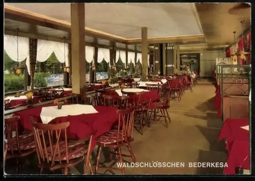 AK Bederkesa, Gasthaus Waldschlösschen, Innenansichten