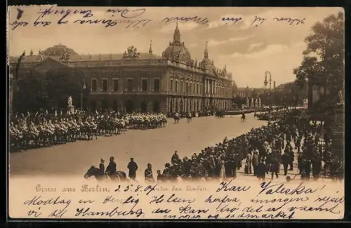 AK Berlin, Parade Unter den Linden