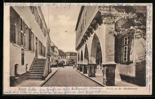 AK Soest, Partie an der Marktstrasse