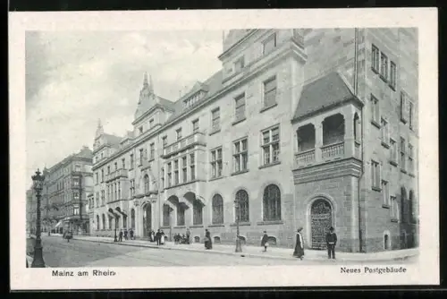 AK Mainz am Rhein, Neues Postgebäude