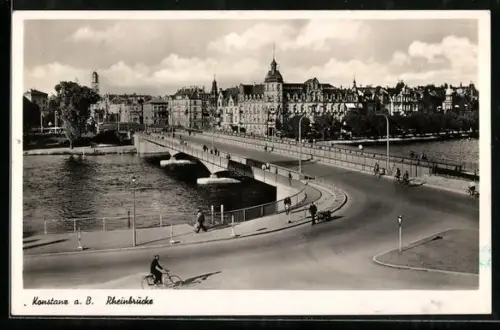 AK Konstanz a. B., Rheinbrücke