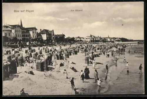 AK Binz /Rügen, Am Strand